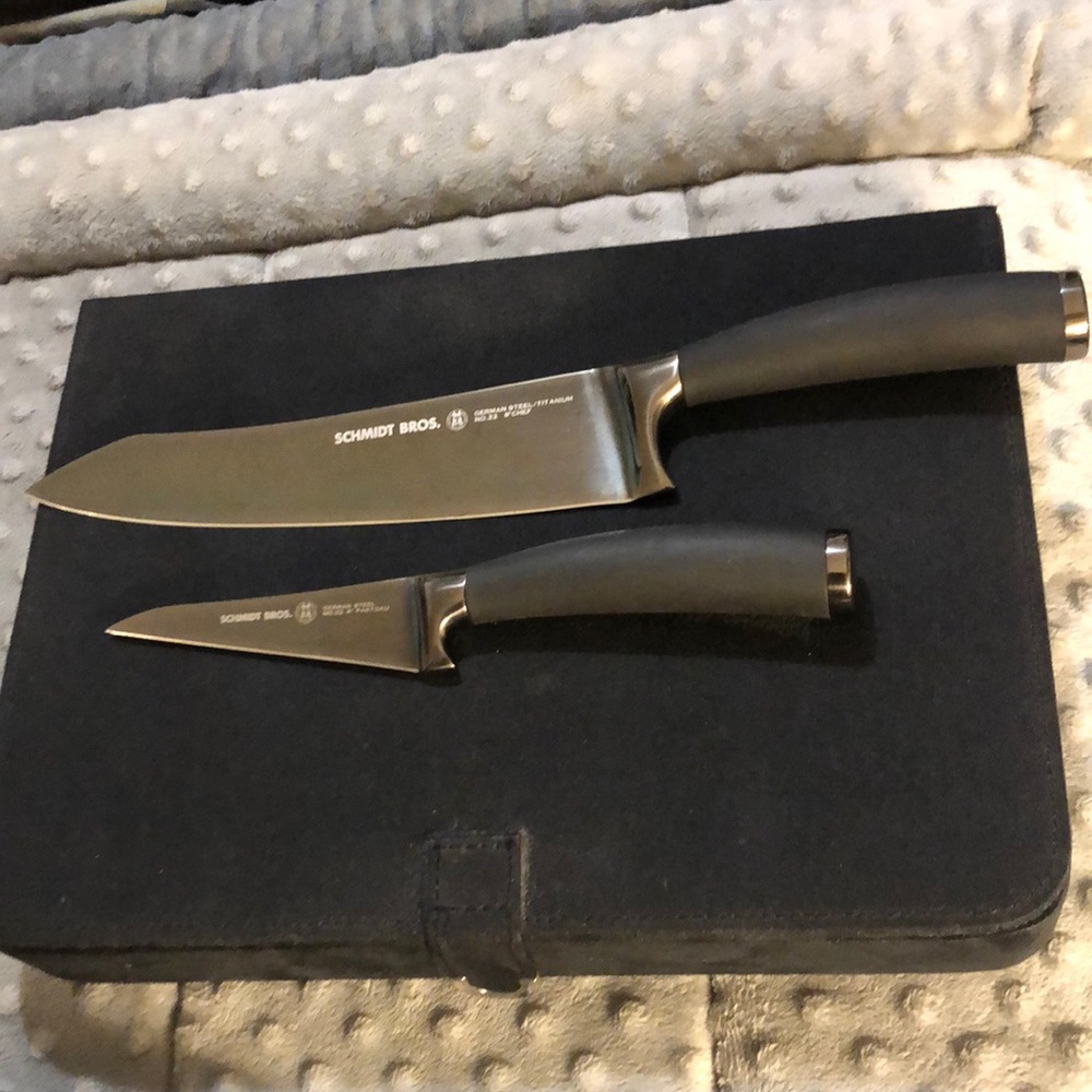 Vintage 2010 Titanium Schmidt Brothers Titan 22, 2-Piece Professional Knife Set